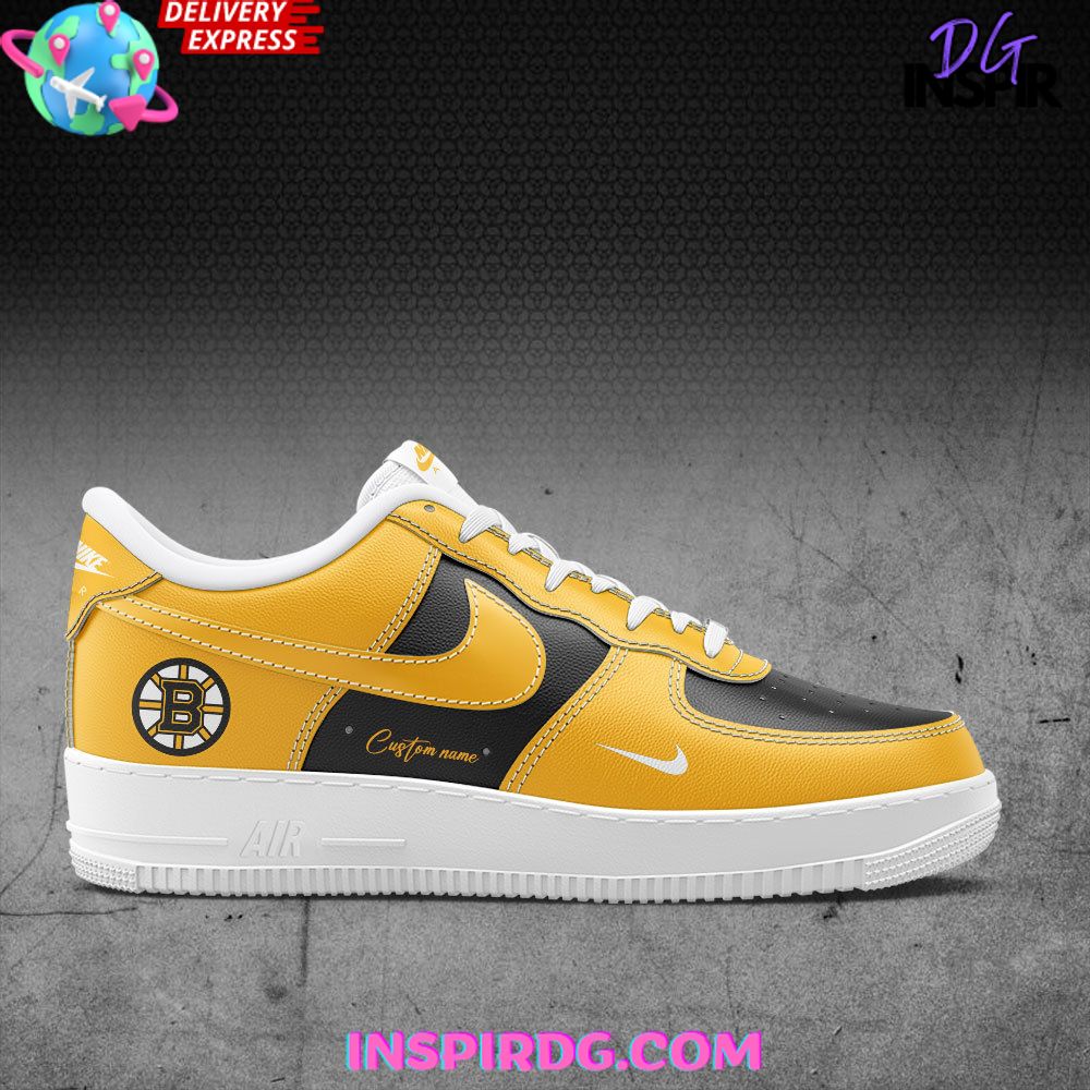 Ideafootwear Boston Bruins Air Low-Top Sneakers Shoes For Men And Women 1