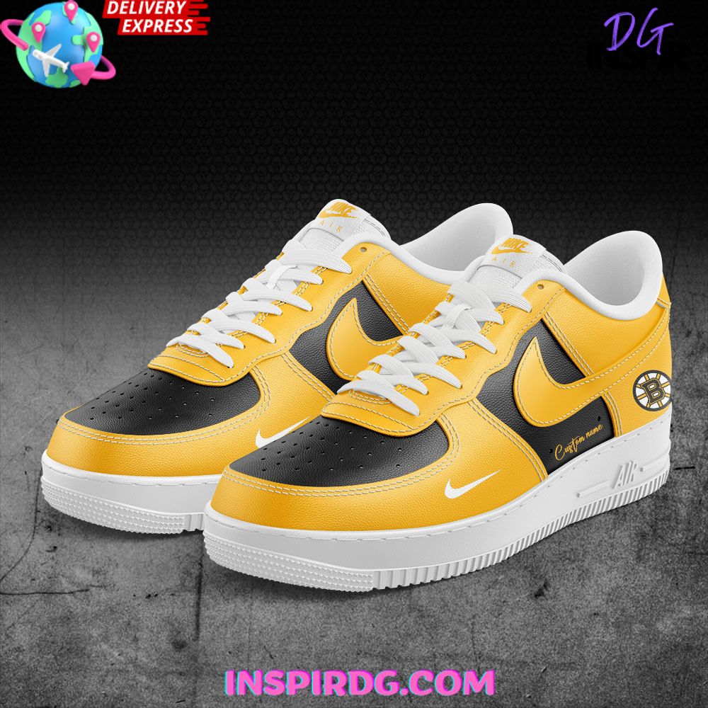 Ideafootwear Boston Bruins Air Low-Top Sneakers Shoes For Men And Women 1