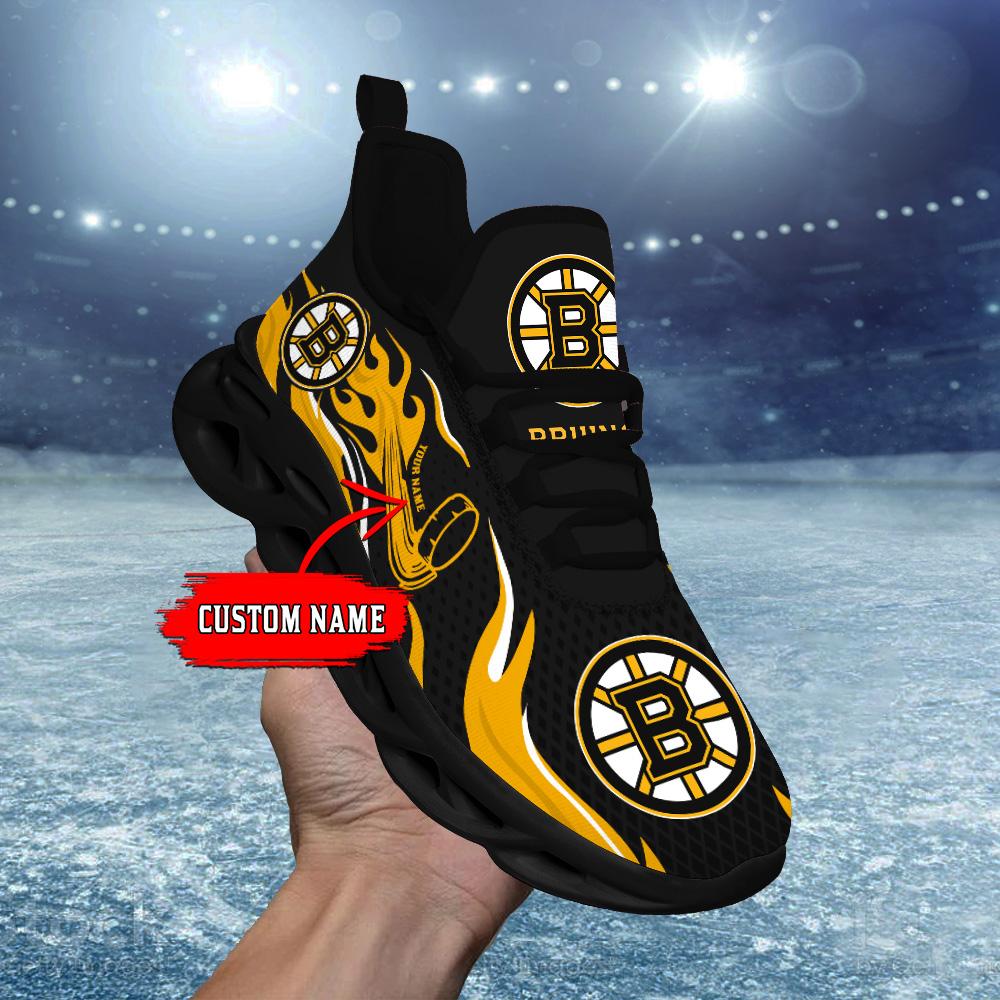 Ideafootwear Boston Bruins Max Soul Shoes Sneakers For Men And Women 4