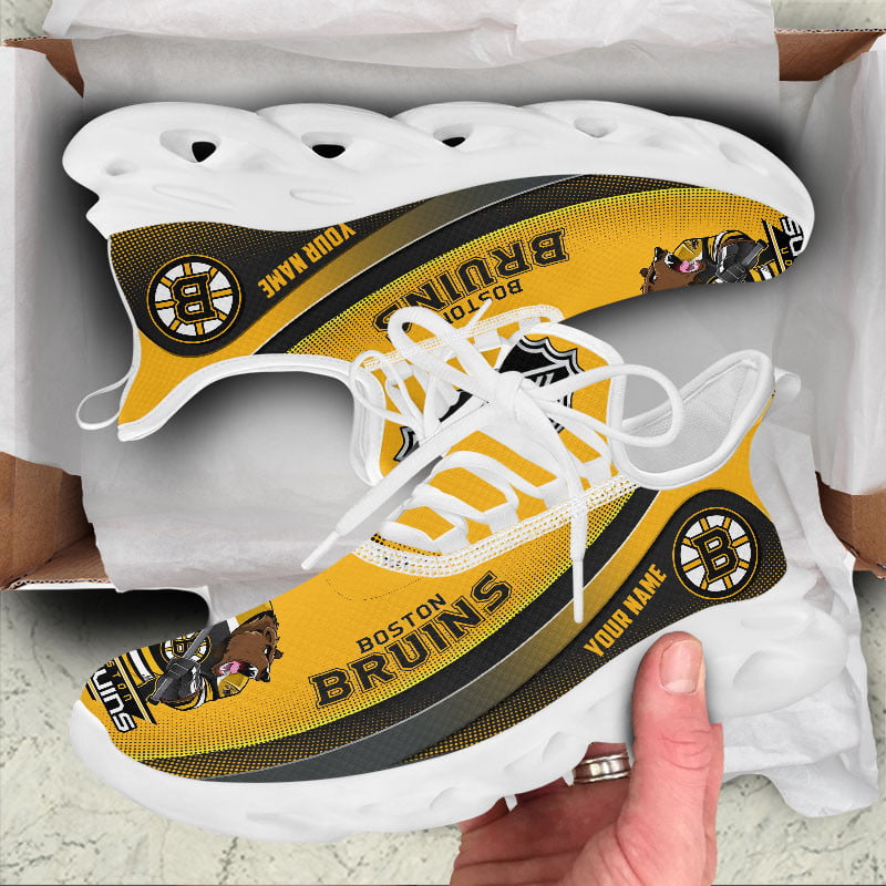 Ideafootwear Boston Bruins Max Soul Shoes Sneakers For Men And Women 3