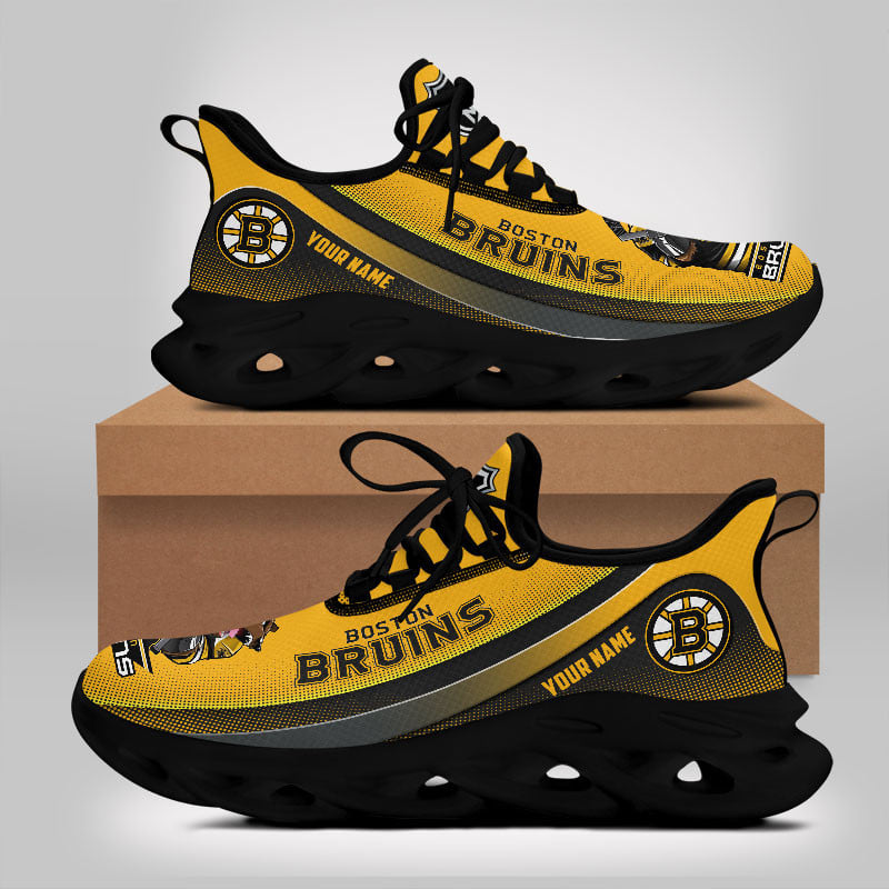 Ideafootwear Boston Bruins Max Soul Shoes Sneakers For Men And Women 3