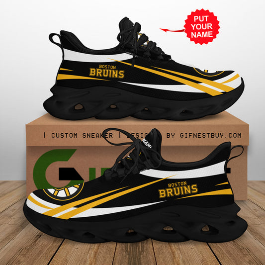 Ideafootwear Boston Bruins Max Soul Shoes Sneakers For Men And Women 1
