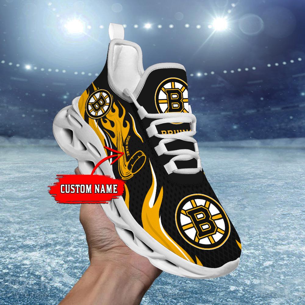 Ideafootwear Boston Bruins Max Soul Shoes Sneakers For Men And Women 4