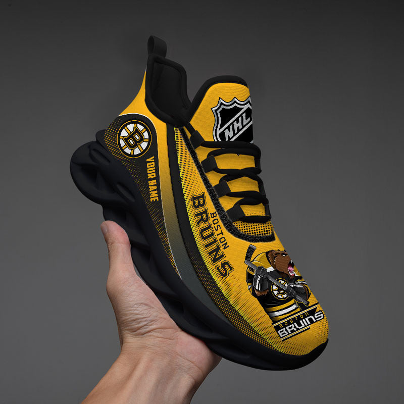 Ideafootwear Boston Bruins Max Soul Shoes Sneakers For Men And Women 3