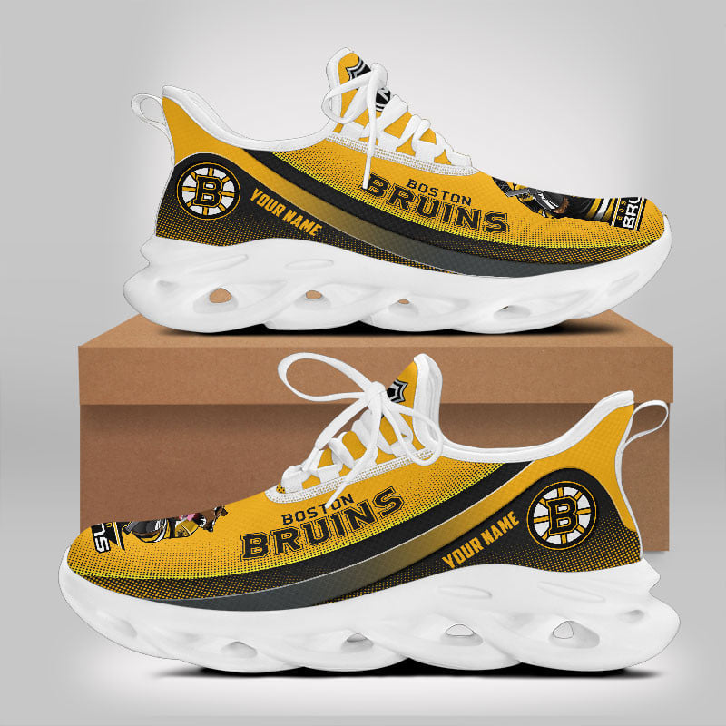 Ideafootwear Boston Bruins Max Soul Shoes Sneakers For Men And Women 3