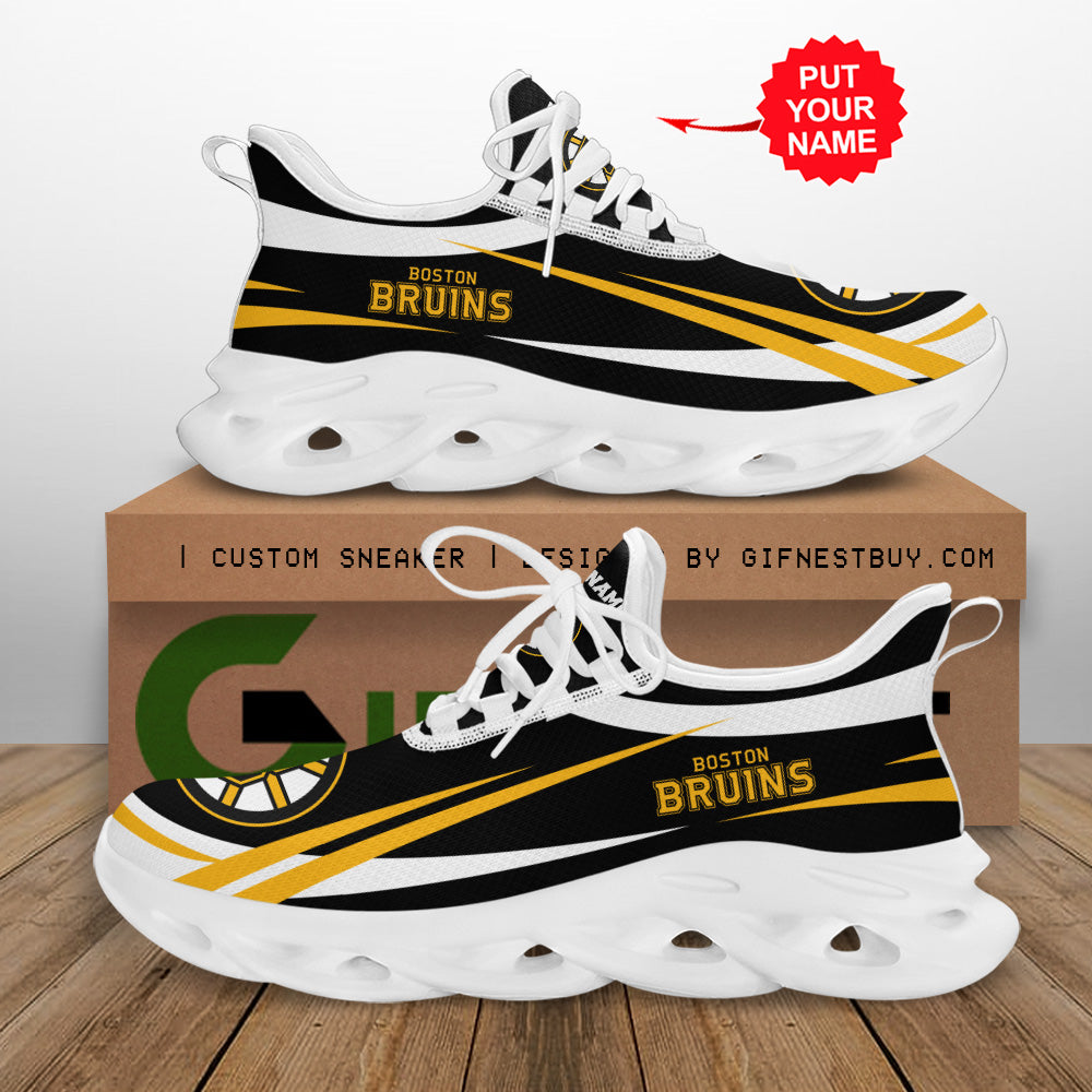 Ideafootwear Boston Bruins Max Soul Shoes Sneakers For Men And Women 1