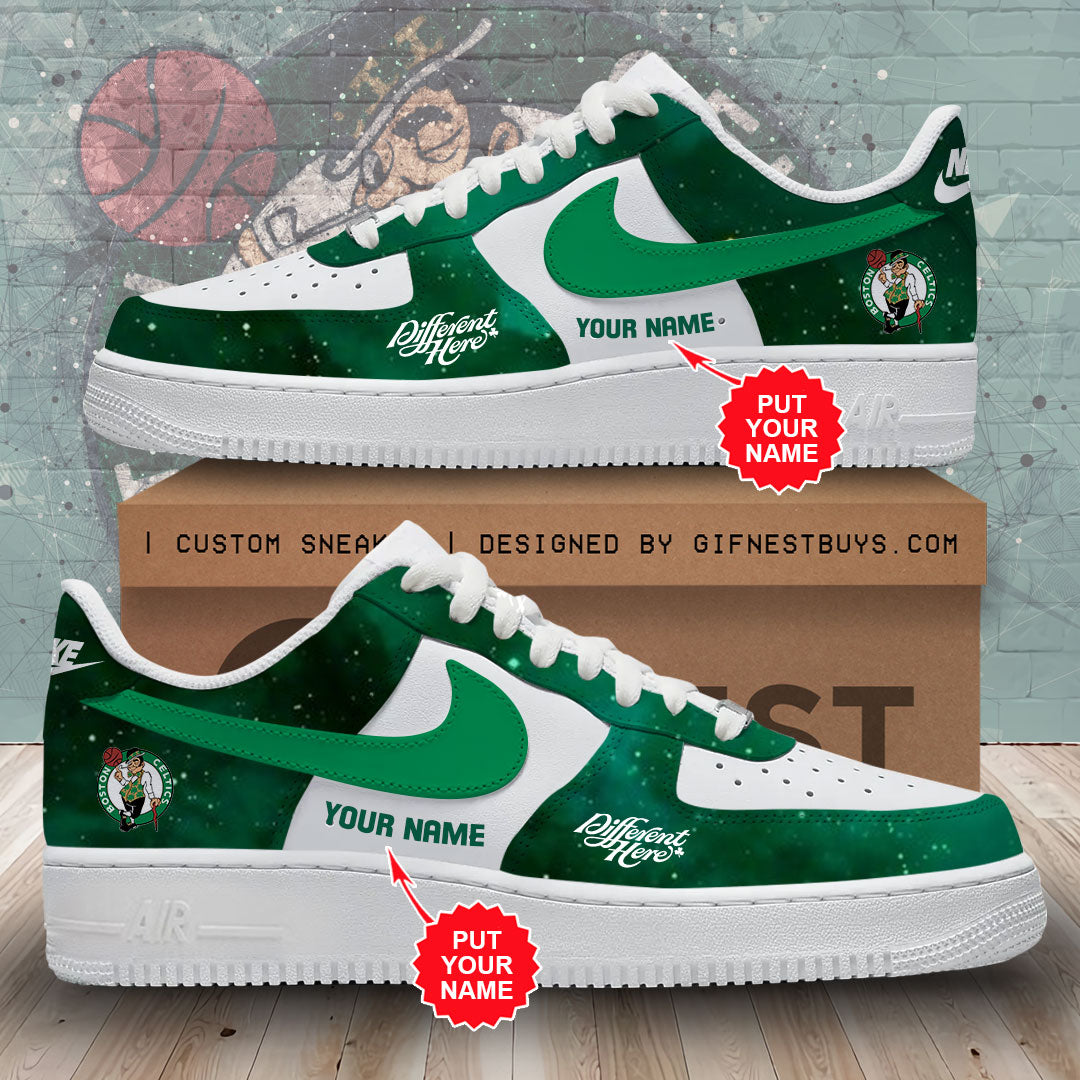 Ideafootwear Boston Celtics Air Low-Top Sneakers Shoes For Men And Women 1