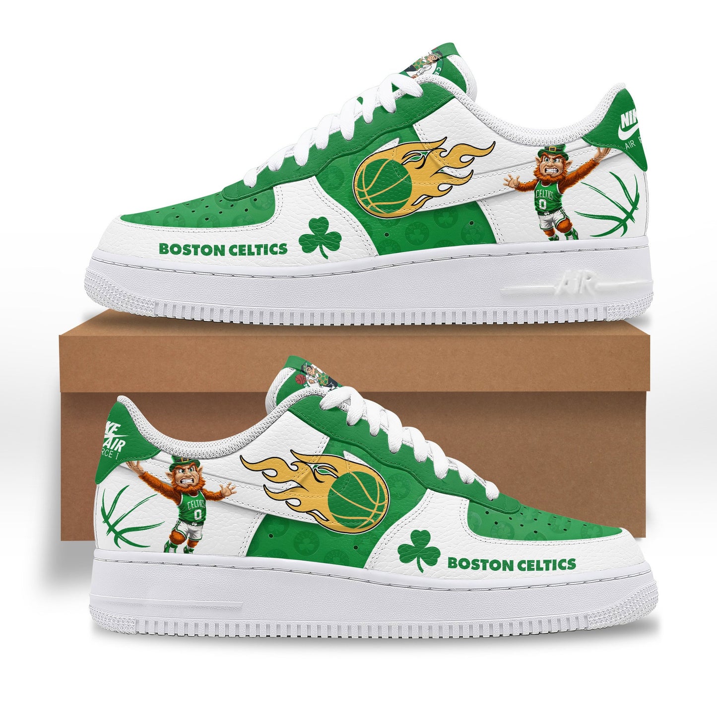 Ideafootwear Boston Celtics Air Low-Top Sneakers Shoes For Men And Women 5