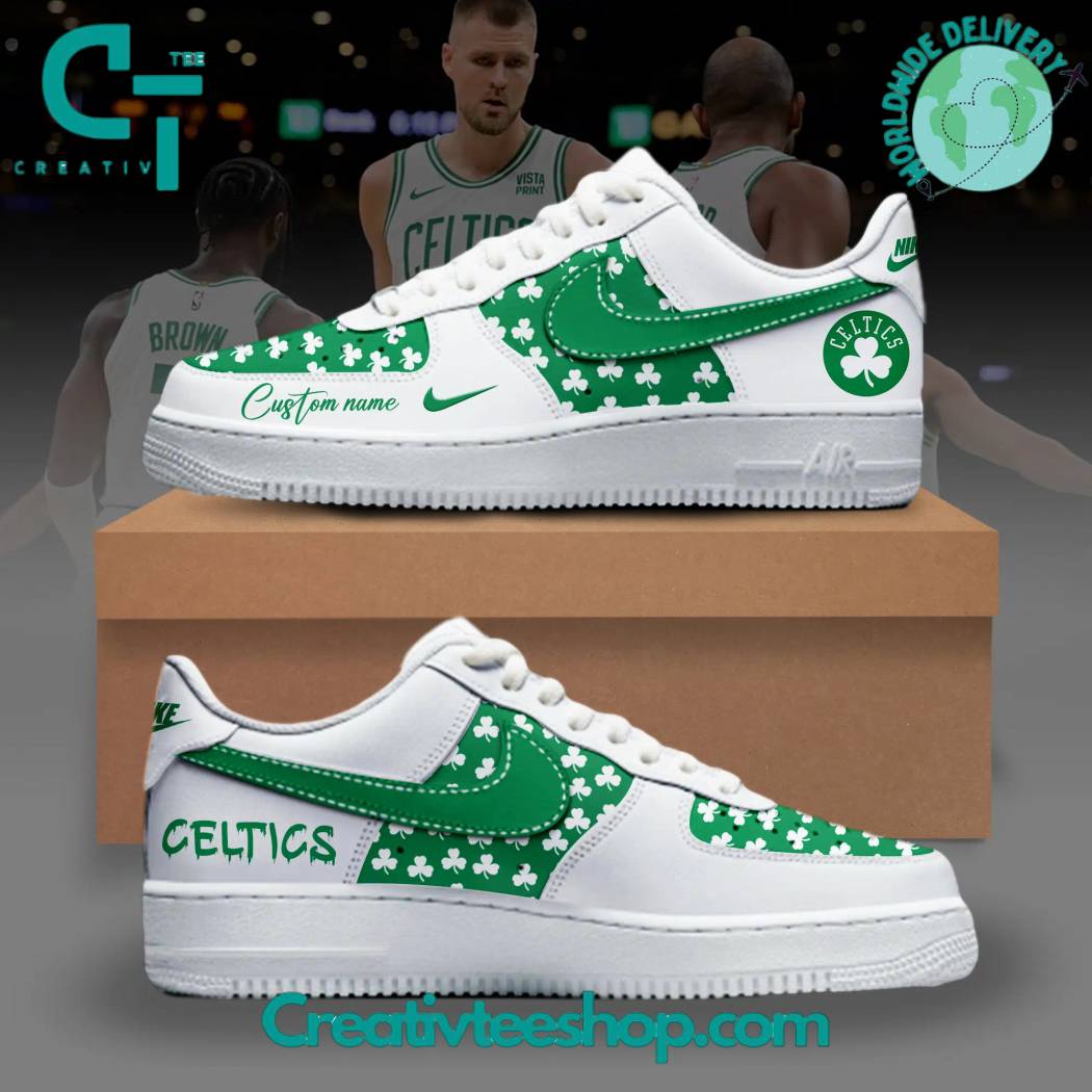 Ideafootwear Boston Celtics Air Low-Top Sneakers Shoes For Men And Women 4