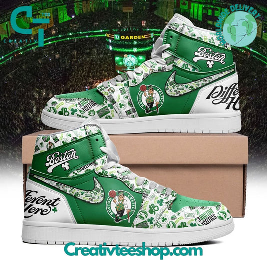 Ideafootwear Boston Celtics AJ1 High Sneakers Shoes For Men And Women 14