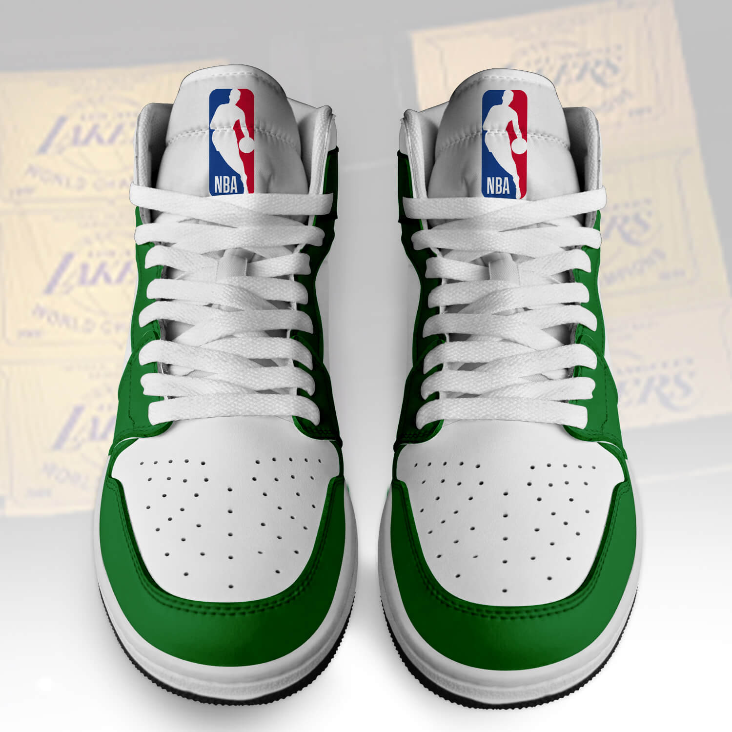 Ideafootwear Boston Celtics AJ1 High Sneakers Shoes For Men And Women 1