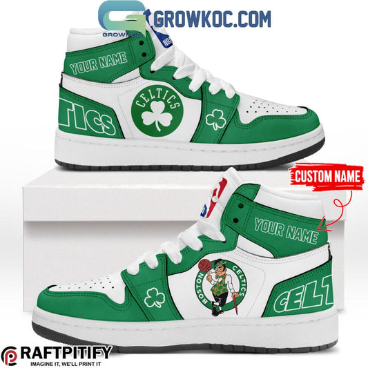 Ideafootwear Boston Celtics AJ1 High Sneakers Shoes For Men And Women 12