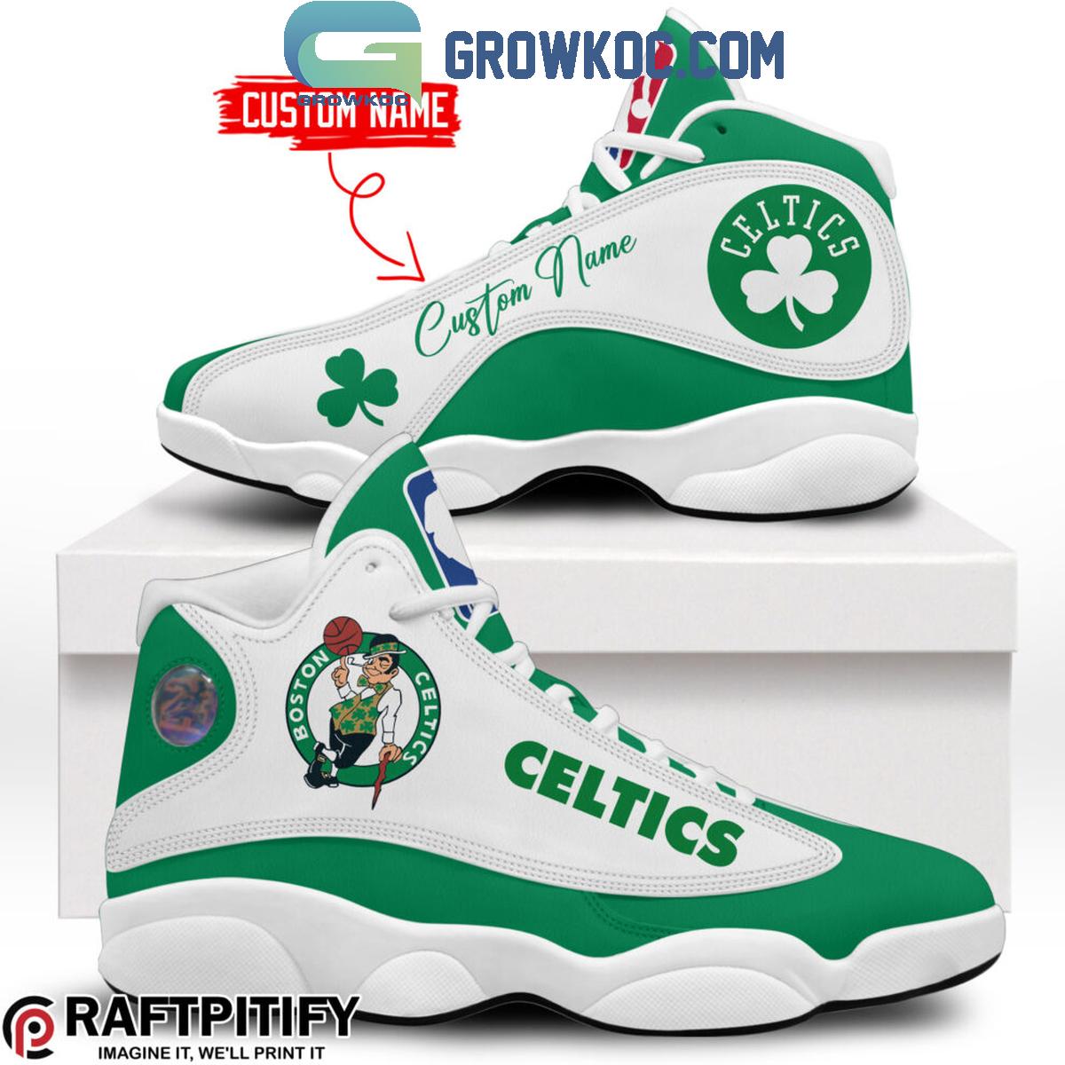 Ideafootwear Boston Celtics AJ13 Sneakers Shoes For Men And Women 8
