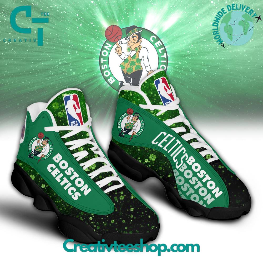 Ideafootwear Boston Celtics AJ13 Sneakers Shoes For Men And Women 10