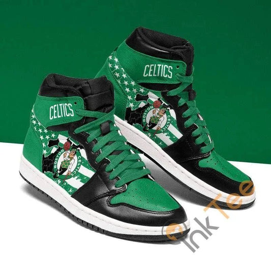 Ideafootwear Boston Celtics NBA AJ1 High Sneakers Shoes For Men And Women 3