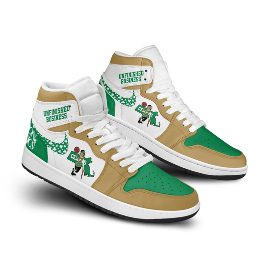 Ideafootwear Boston Celtics AJ1 High Sneakers Shoes For Men And Women 19