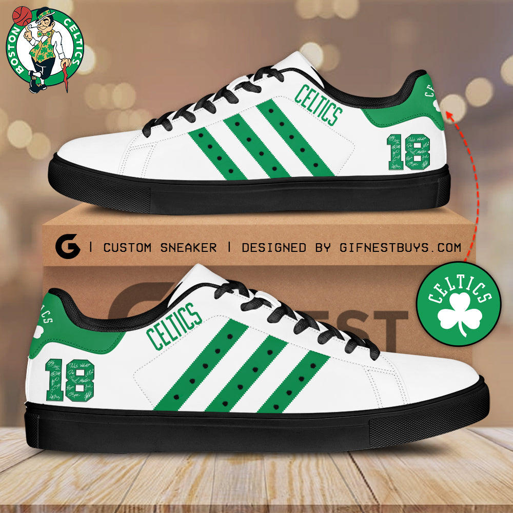Ideafootwear Boston Celtics Skate Stan Shoes Sneakes For Men And Women 8