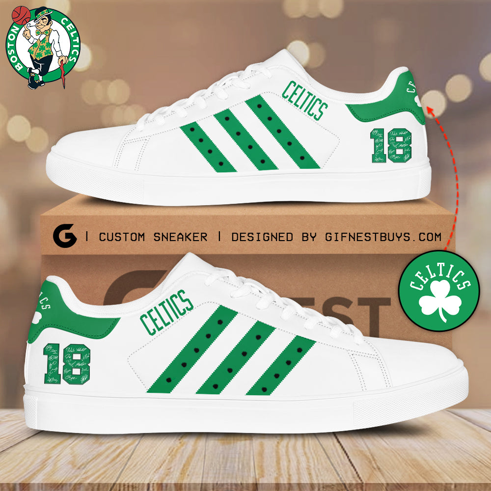 Ideafootwear Boston Celtics Skate Stan Shoes Sneakes For Men And Women 8