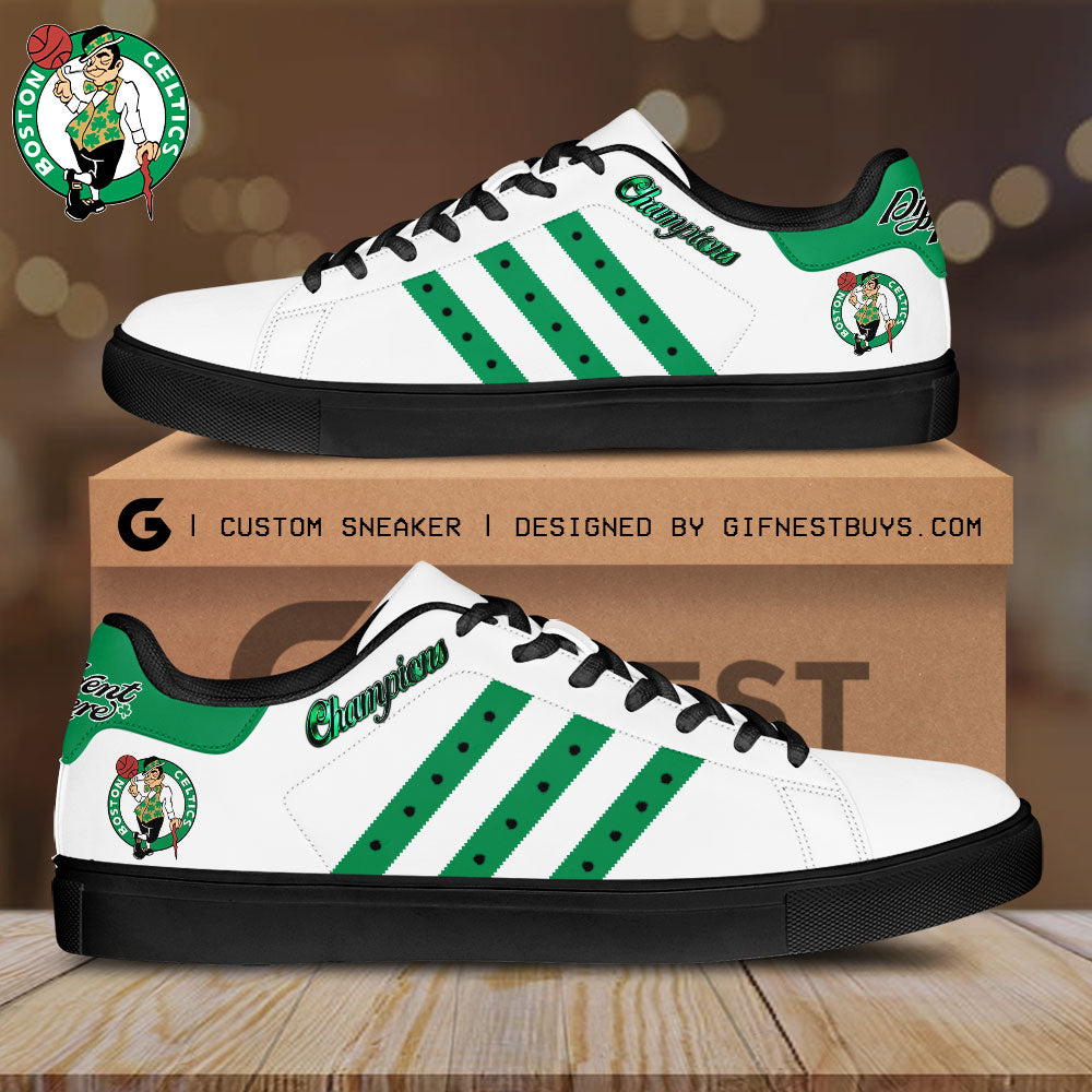 Ideafootwear Boston Celtics Skate Stan Shoes Sneakes For Men And Women 4