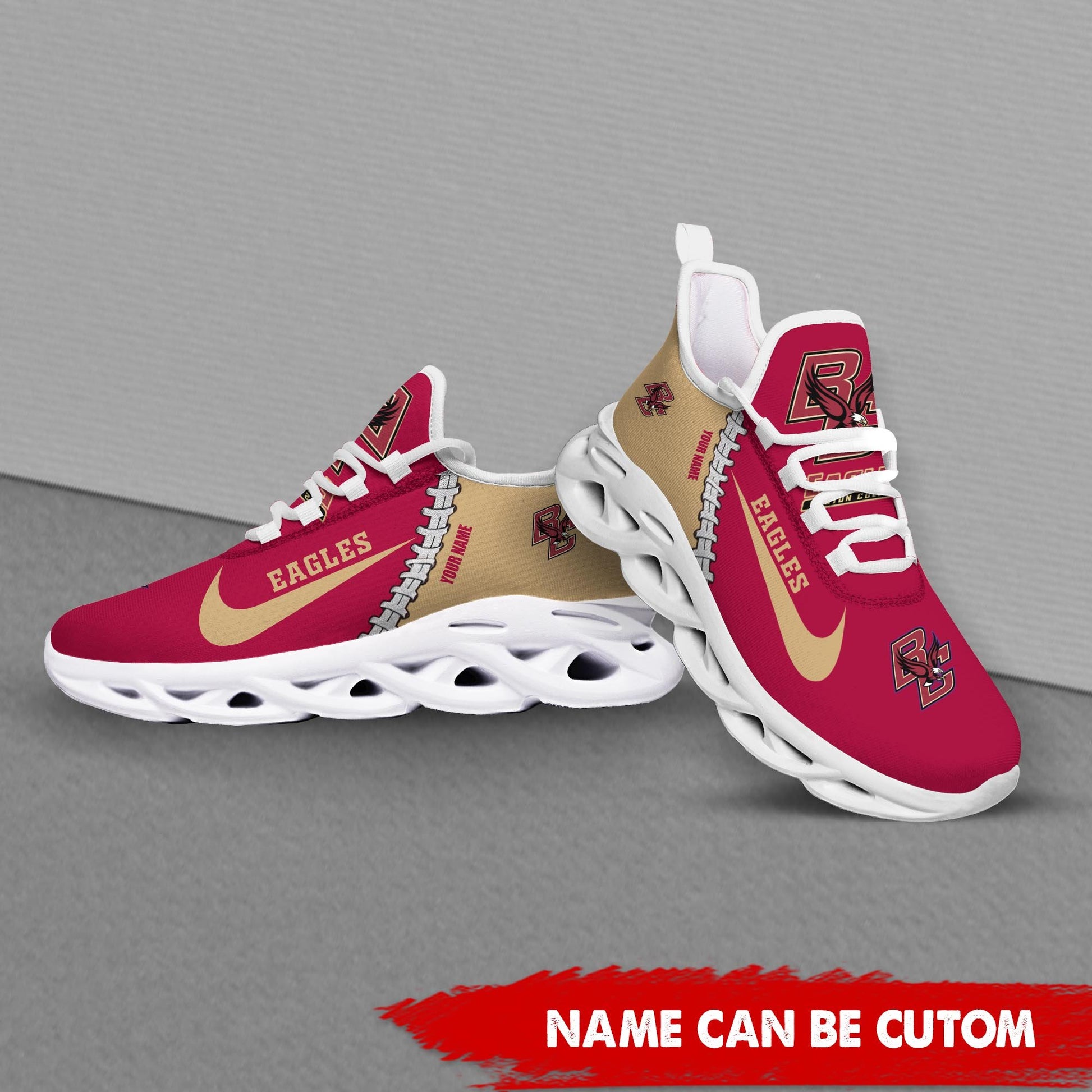 Ideafootwear Boston College Eagles Max Soul Shoes Sneakers For Men And Women 1