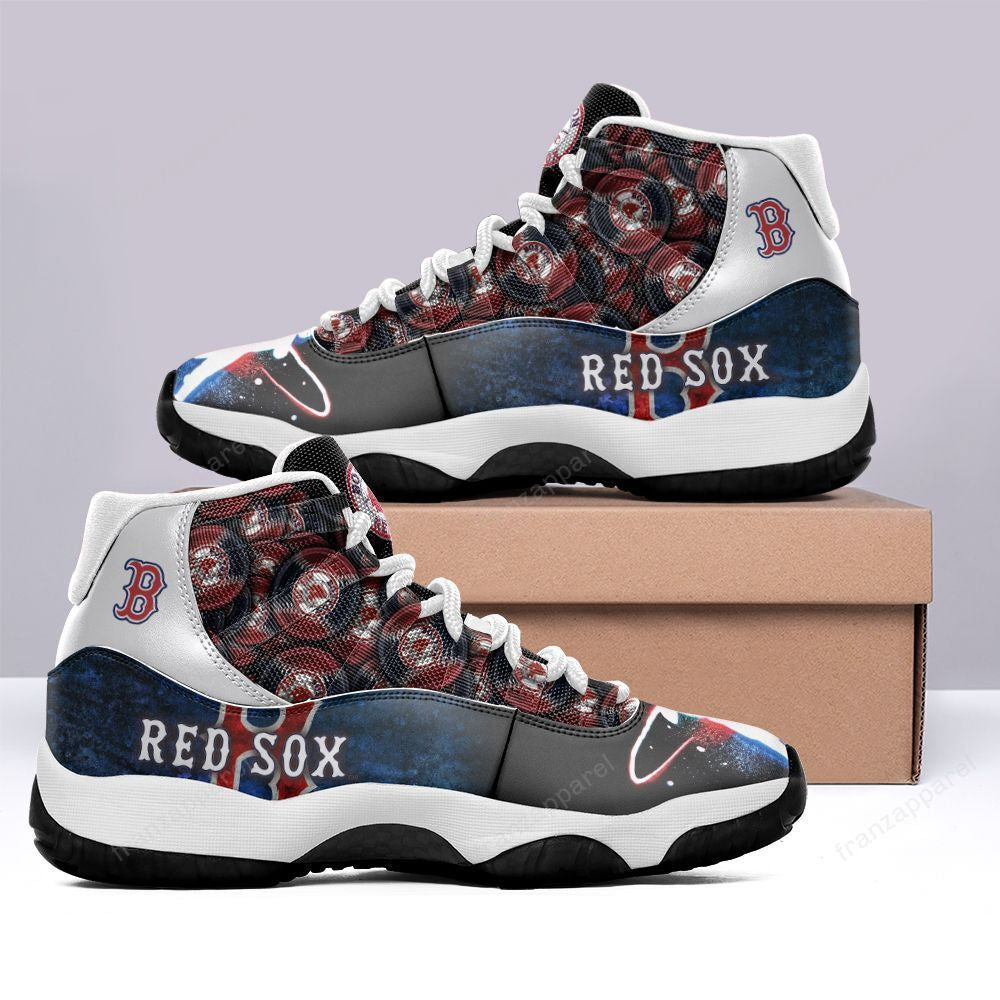 Ideafootwear Boston Red Sox AJ13 Sneakers Shoes For Men And Women 5