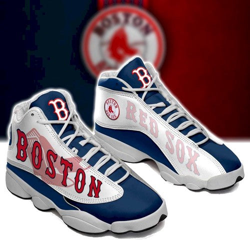 Ideafootwear Boston Red Sox AJ13 Sneakers Shoes For Men And Women 2