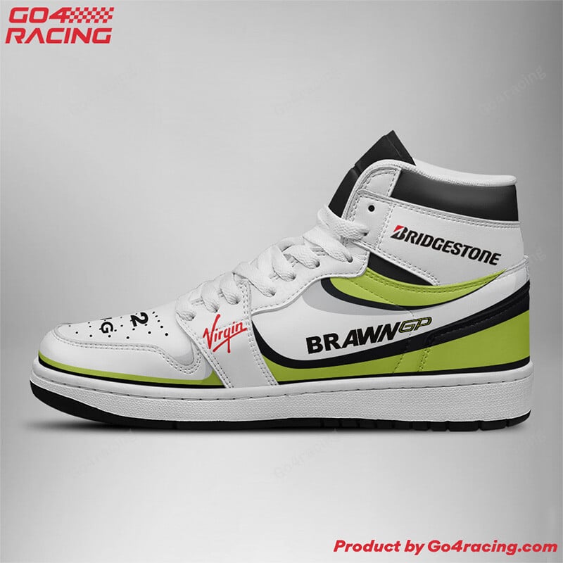 Ideafootwear Brawn GP Formula AJ1 High Sneakers Shoes For Men And Women 2