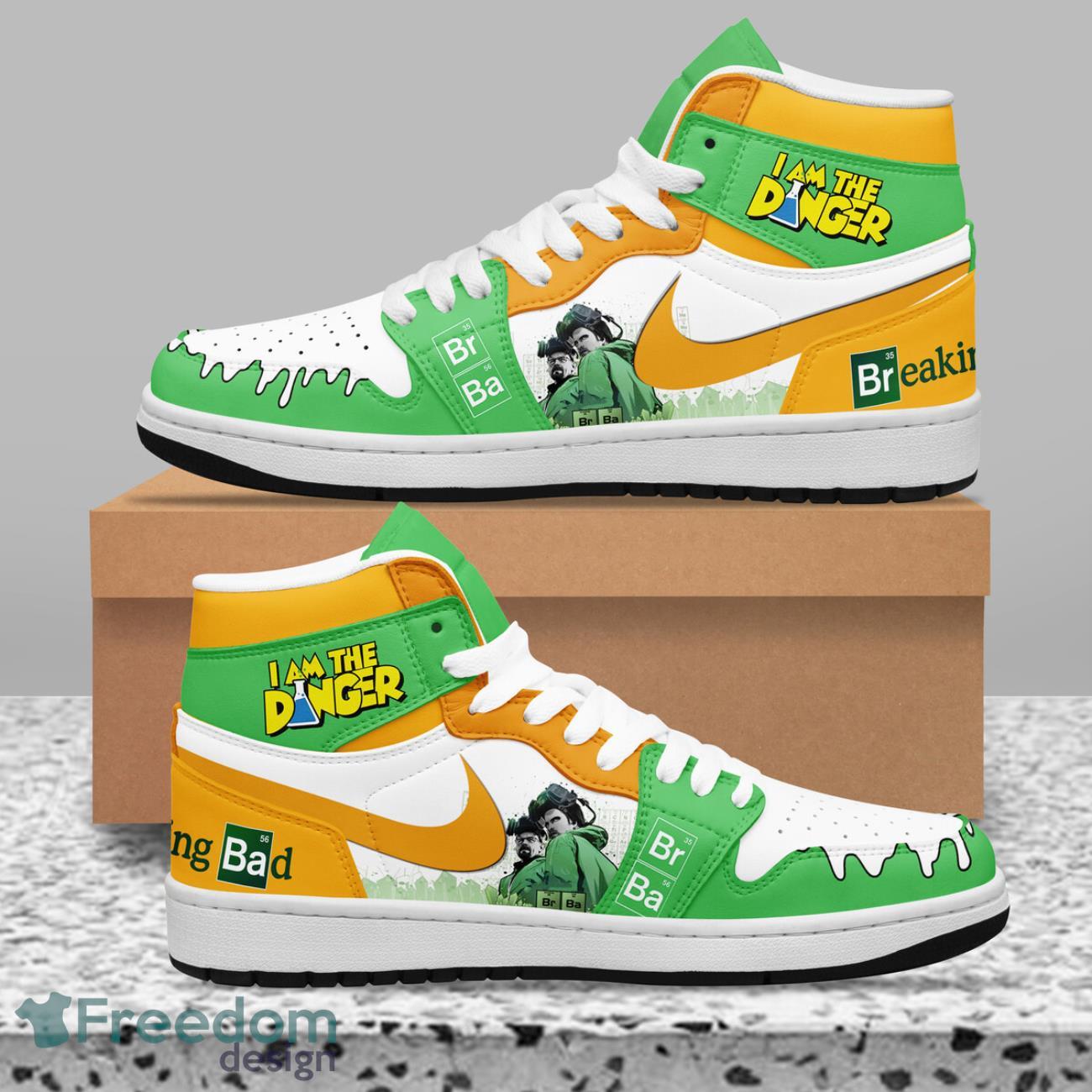 Ideafootwear Breaking Bad AJ1 High Sneakers Shoes For Men And Women 1