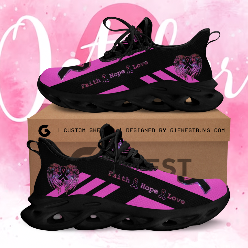 Ideafootwear Breast Cancer Awareness Max Soul Shoes Sneakers For Men And Women 1