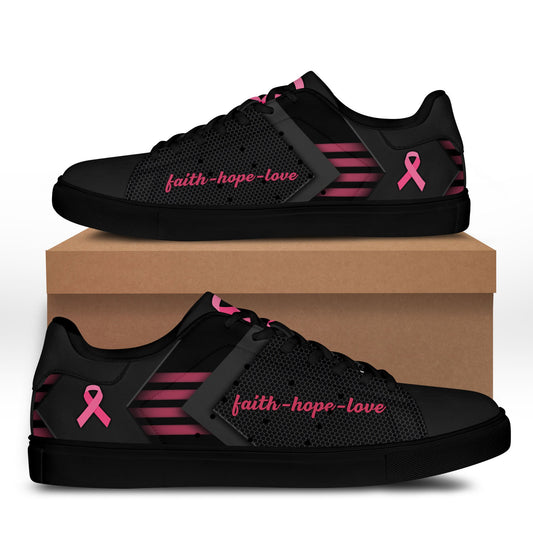 Ideafootwear Breast Cancer Skate Stan Shoes Sneakes For Men And Women 1