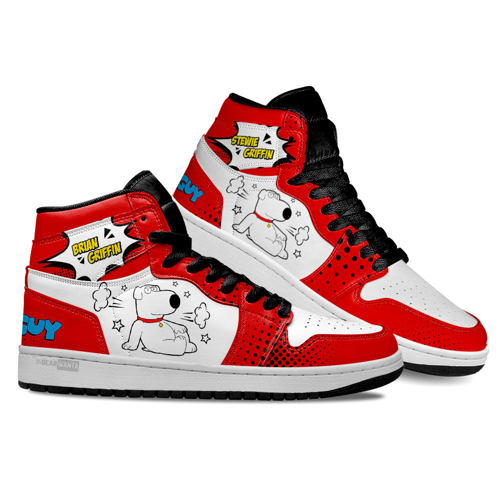 Ideafootwear Brian Griffin AJ1 High Sneakers Shoes For Men And Women 1