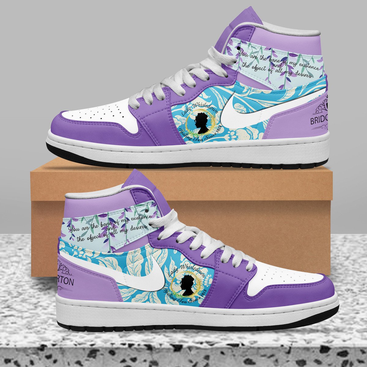 Ideafootwear Bridgerton AJ1 High Sneakers Shoes For Men And Women 1