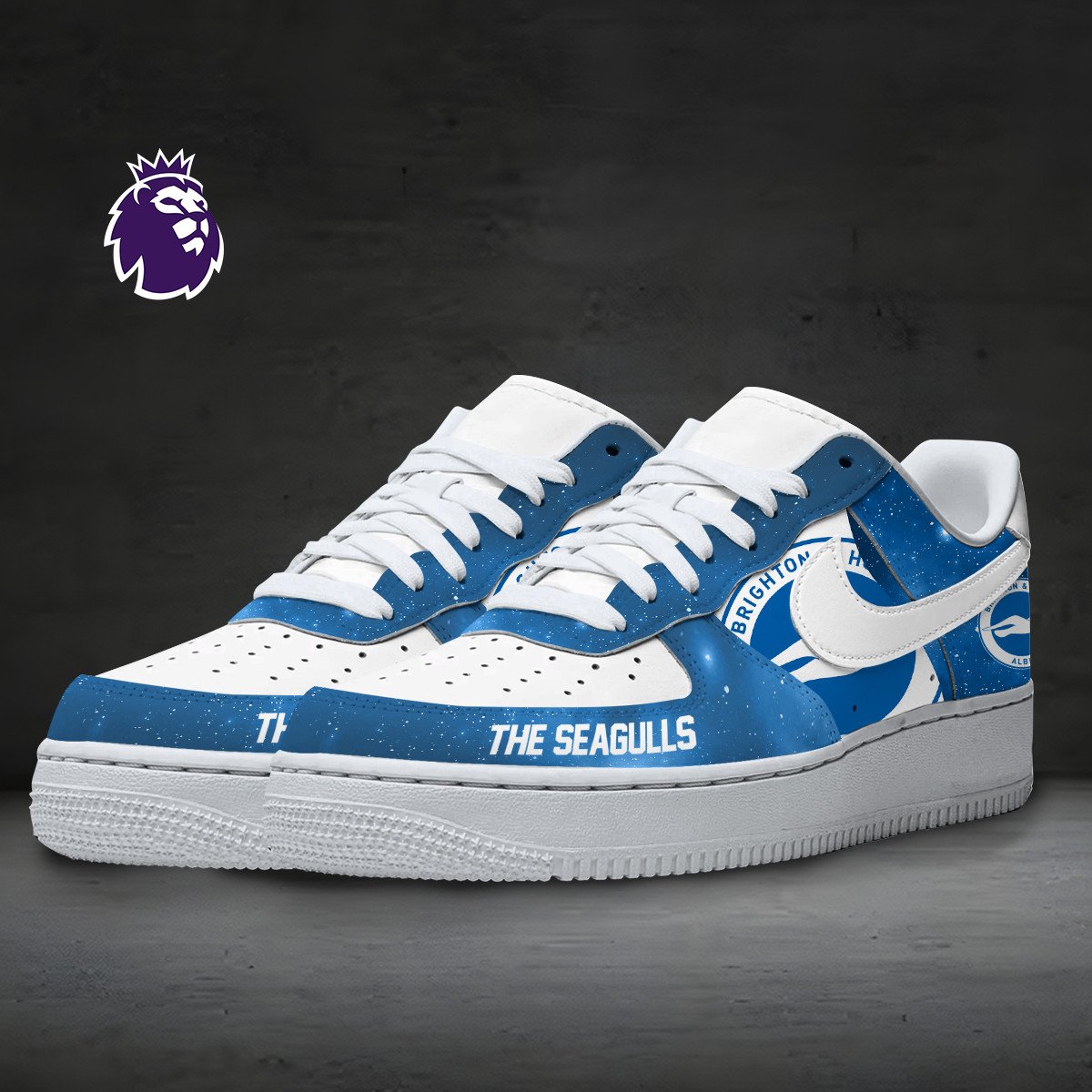 Ideafootwear Brighton &amp; Hove Albion Air Low-Top Sneakers Shoes For Men And Women 1