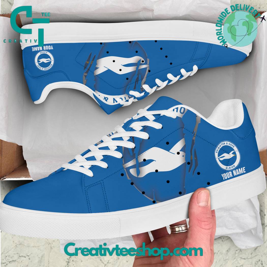 Ideafootwear Brighton Hove Albion  Skate Stan Shoes Sneakes For Men And Women 1