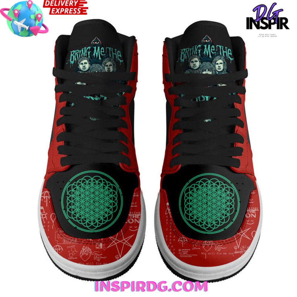 Ideafootwear Bring Me the Horizon AJ1 High Sneakers Shoes For Men And Women 1