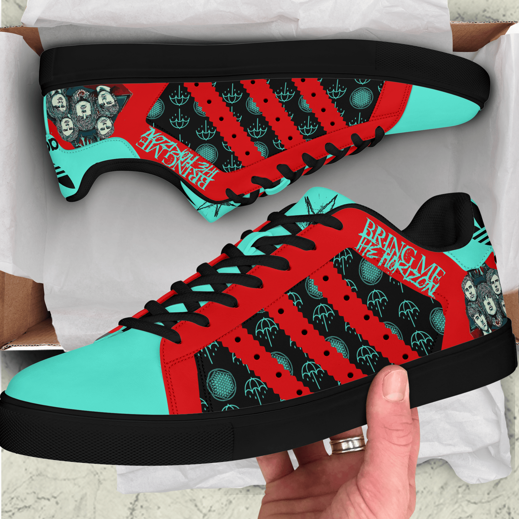 Ideafootwear Bring Me the Horizon Skate Stan Shoes Sneakes For Men And Women  2