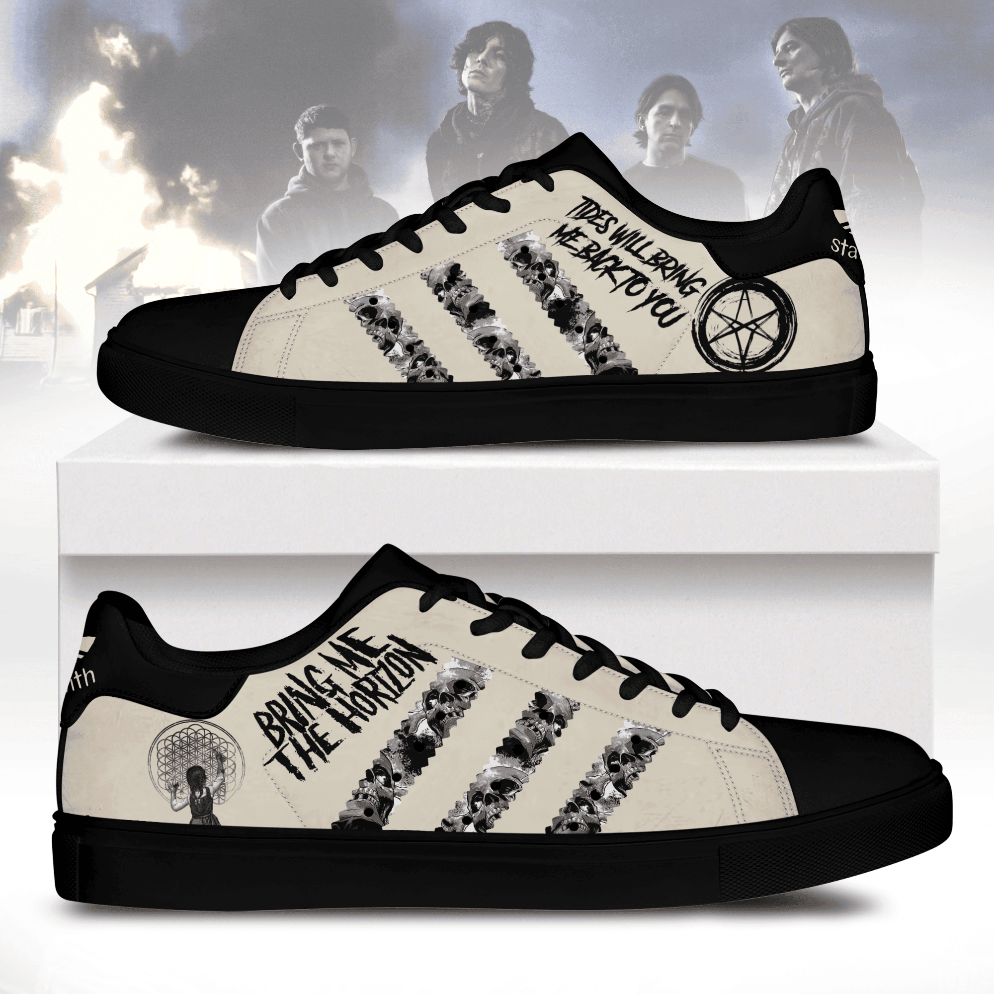 Ideafootwear Bring Me the Horizon Skate Stan Shoes Sneakes For Men And Women  1