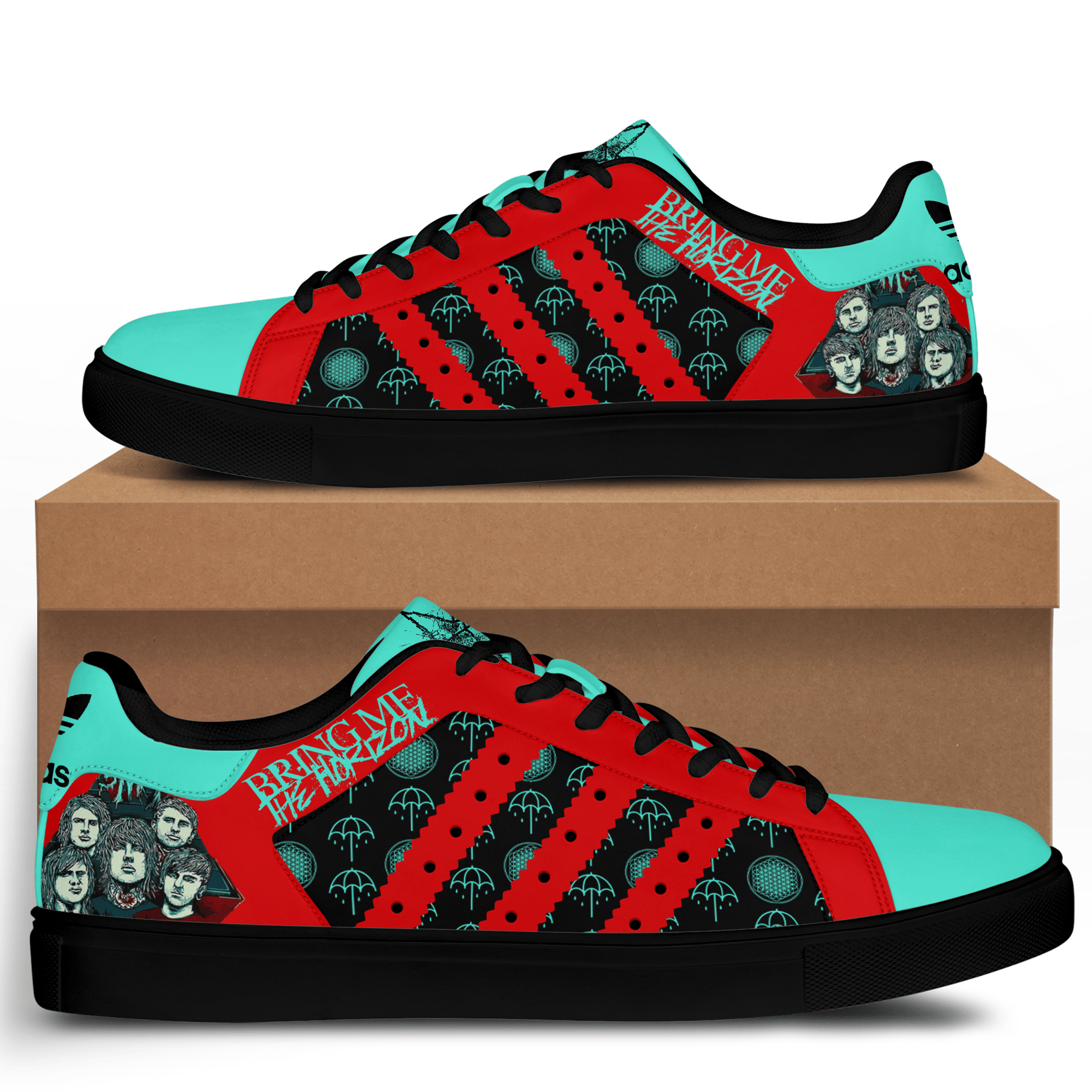 Ideafootwear Bring Me the Horizon Skate Stan Shoes Sneakes For Men And Women  2