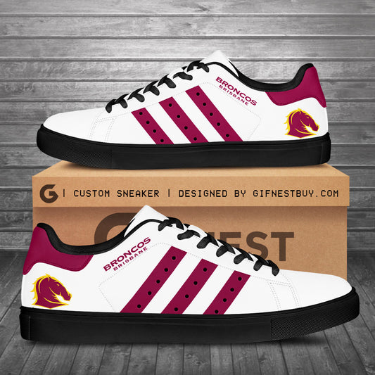Ideafootwear Brisbane Broncos Skate Stan Shoes Sneakes For Men And Women 1
