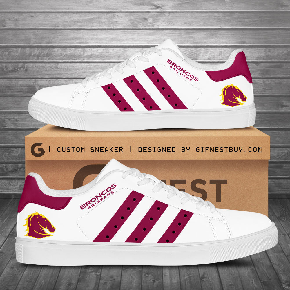 Ideafootwear Brisbane Broncos Skate Stan Shoes Sneakes For Men And Women 1