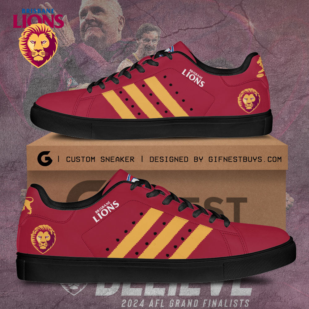 Ideafootwear Brisbane Lions Skate Stan Shoes Sneakes For Men And Women 3