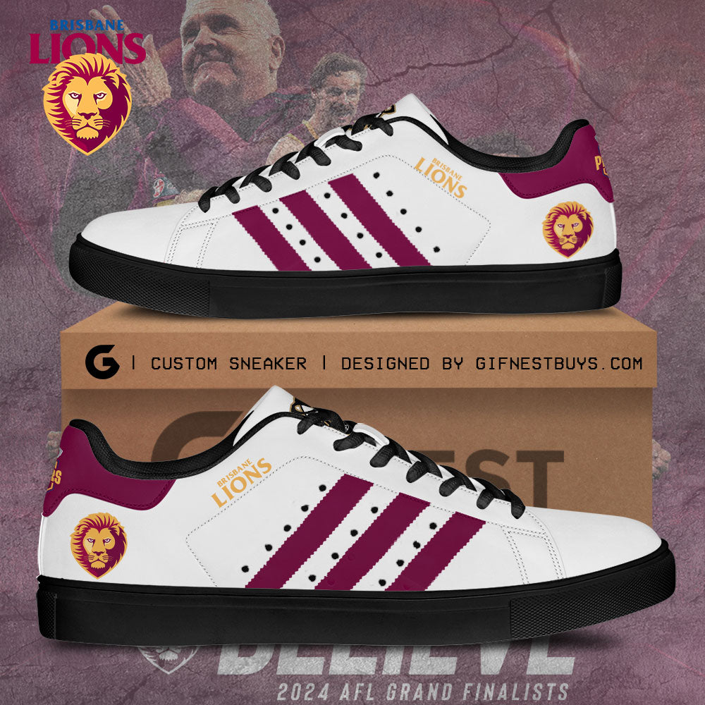 Ideafootwear Brisbane Lions Skate Stan Shoes Sneakes For Men And Women 4