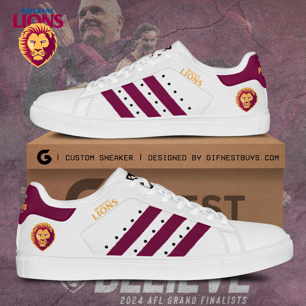 Ideafootwear Brisbane Lions Skate Stan Shoes Sneakes For Men And Women 4