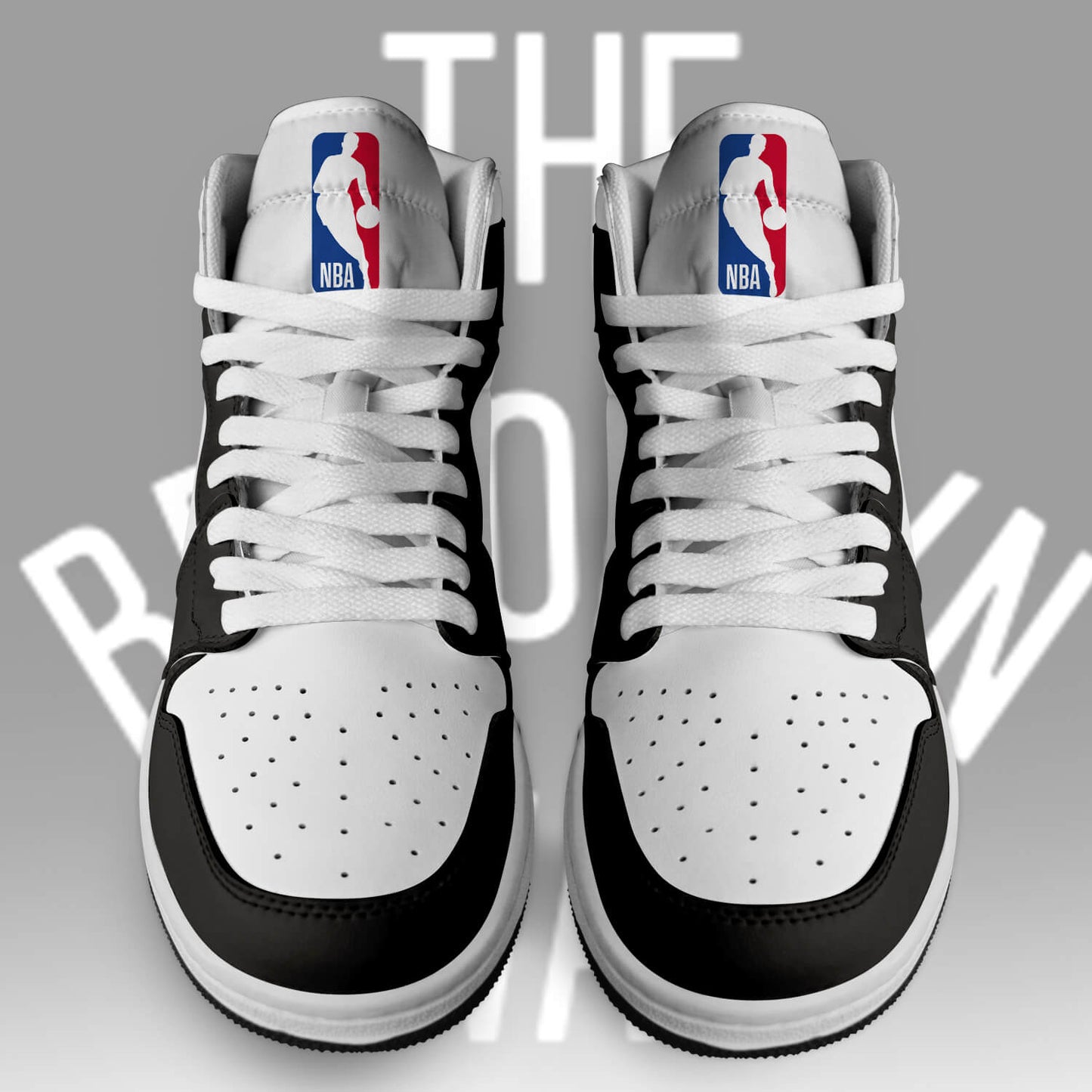 Ideafootwear Brooklyn Nets AJ1 High Sneakers Shoes For Men And Women 1