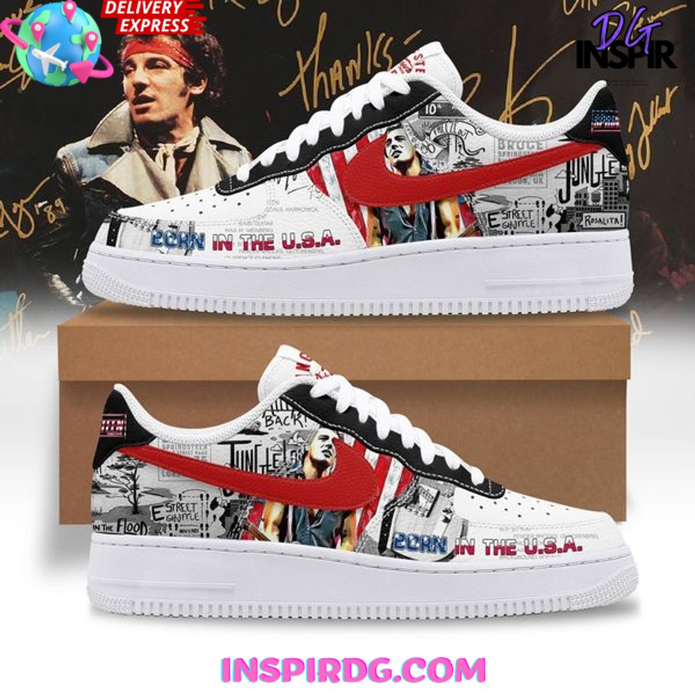 Ideafootwear Bruce Springsteen Air Low-Top Sneakers Shoes For Men And Women 5