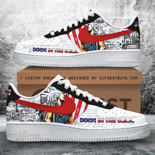Ideafootwear Bruce Springsteen Air Low-Top Sneakers Shoes For Men And Women 1