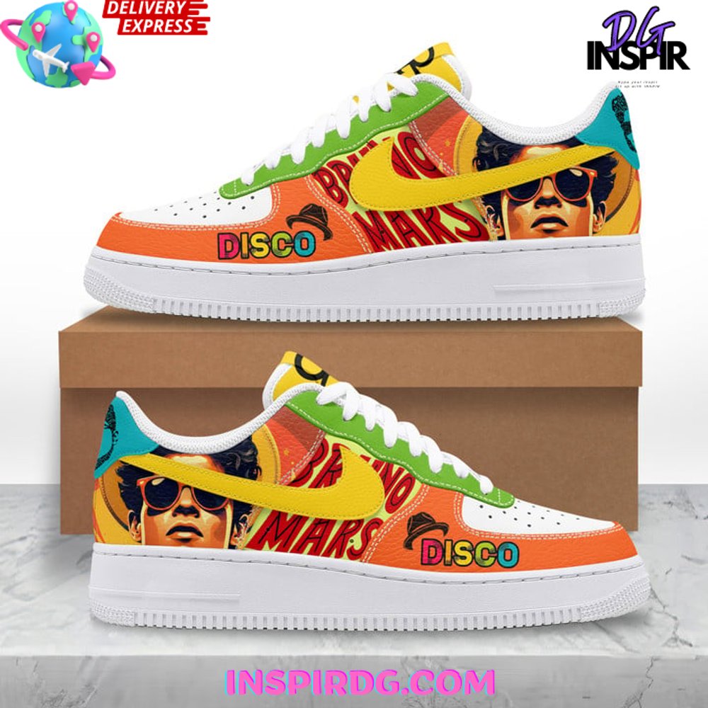 Ideafootwear Bruno Mars Disco Fever Air Low-Top Sneakers Shoes For Men And Women 1
