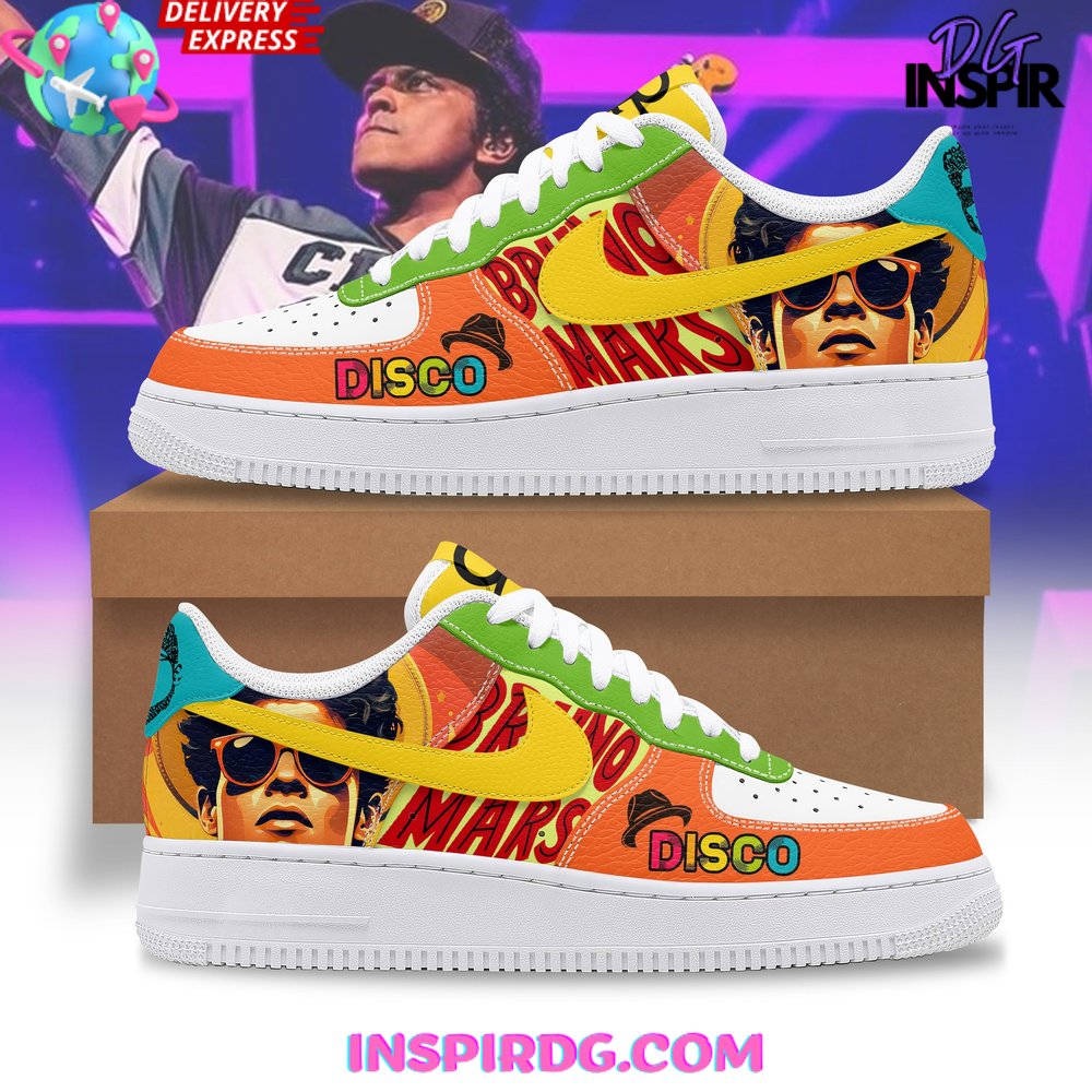 Ideafootwear Bruno Mars Disco Fever Air Low-Top Sneakers Shoes For Men And Women 1