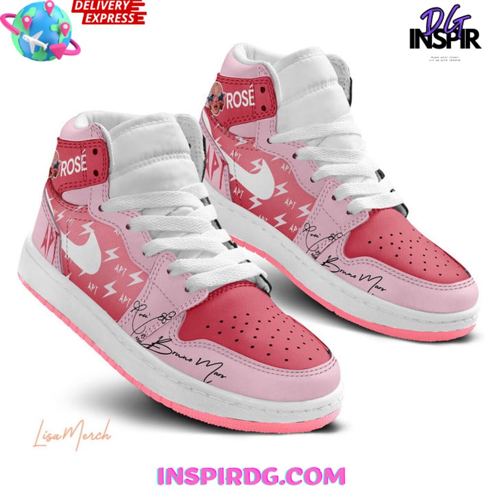 Ideafootwear Bruno Mars x Rose APT AJ1 High Sneakers Shoes For Men And Women 1