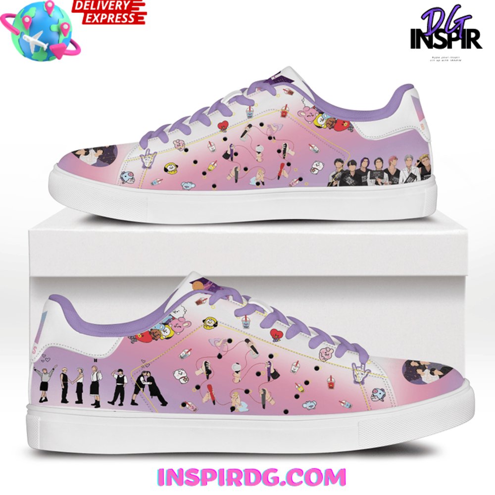 Ideafootwear BTS Skate Stan Shoes Sneakes For Men And Women 2